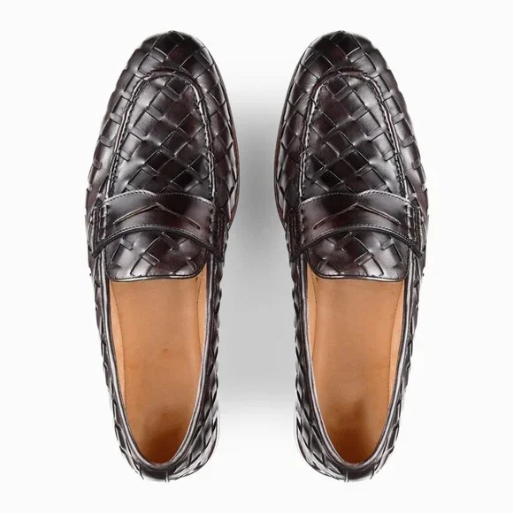 Bashwood Handmade Dark Brown leather Loafers Bashwood Handmade Dark Brown leather Loafers - www.pearsons  main image 3